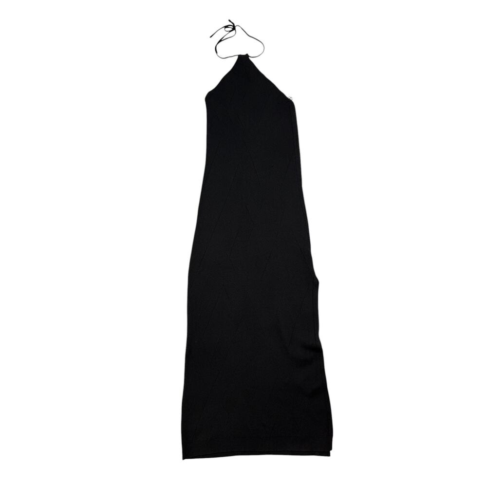 FP Beach Free People Womens Size M Kristy Sweater Midi Dress Black